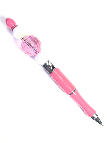 Hot Pink With Daughter Bead Pen - Standard Size